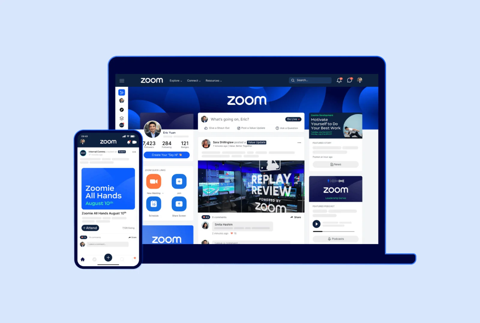 visual of Workvivo by Zoom