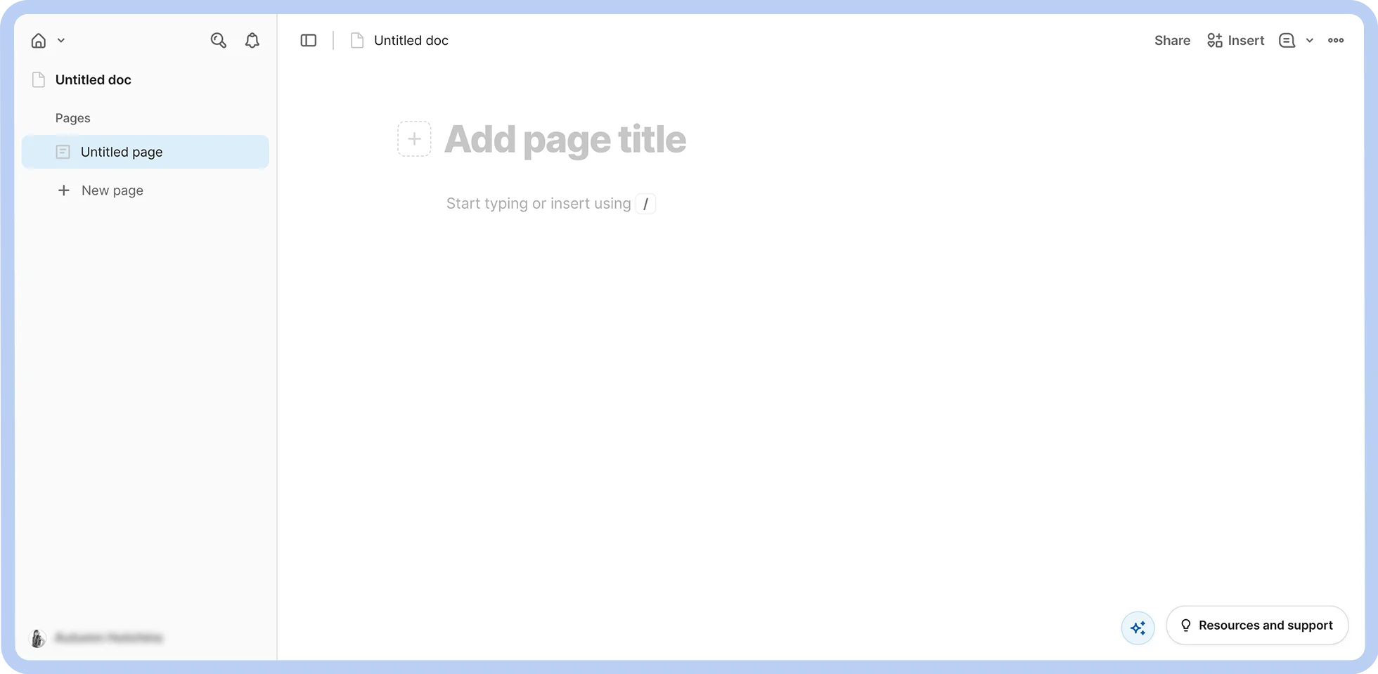 A screenshot of Coda Docs.