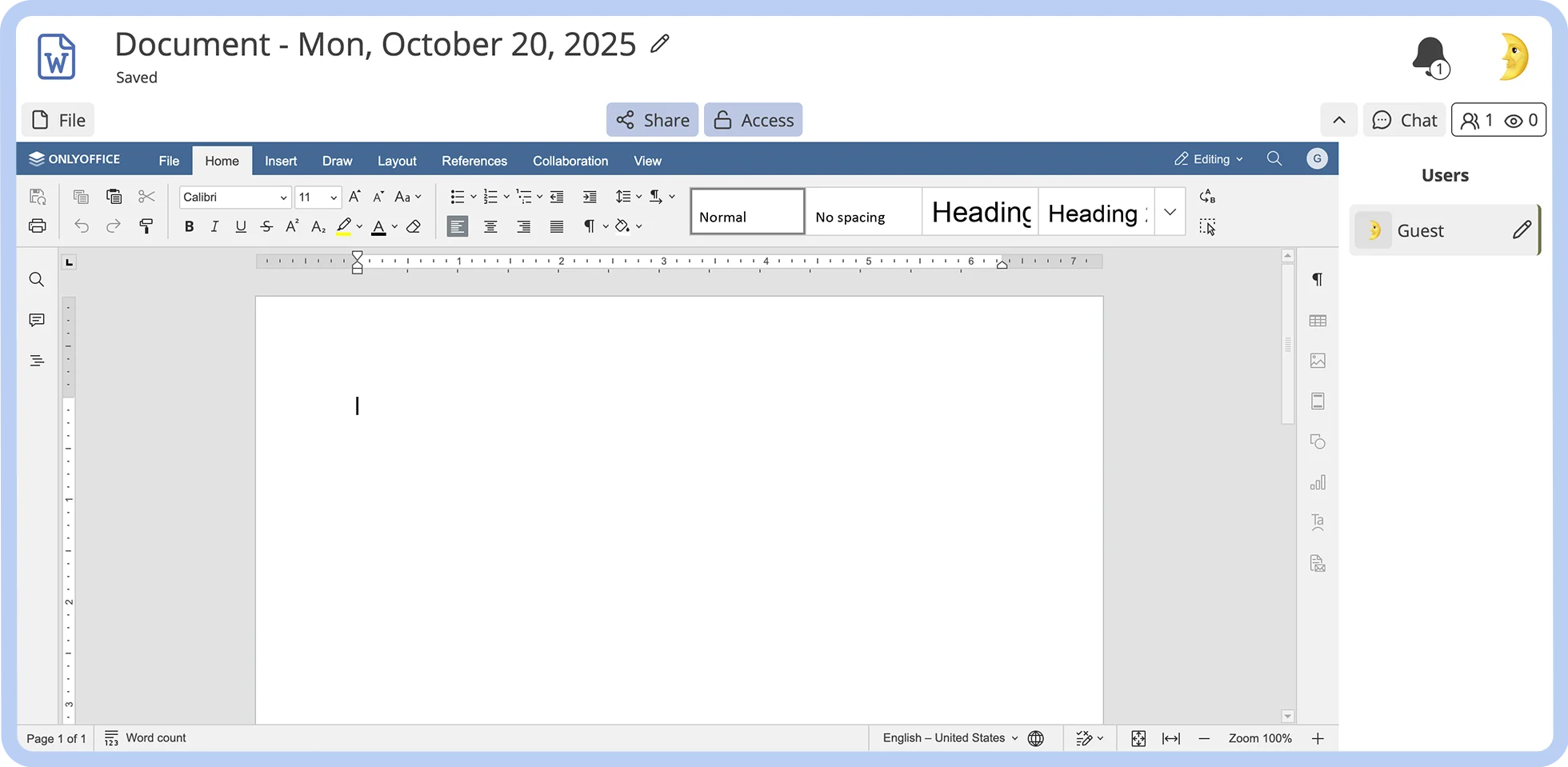 A screenshot of CryptPad.