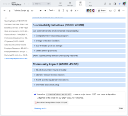 Convert existing trainings into video scripts